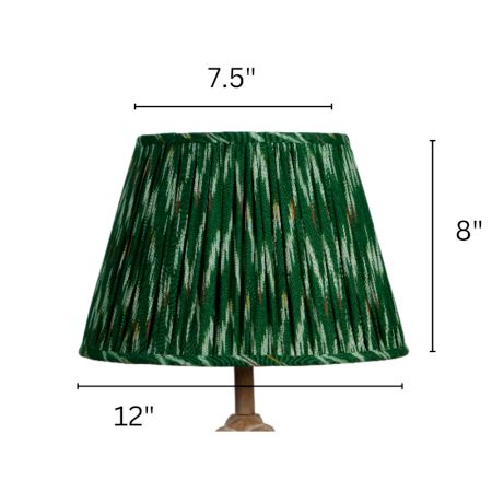 Green Ikat Empire Lampshade Medium